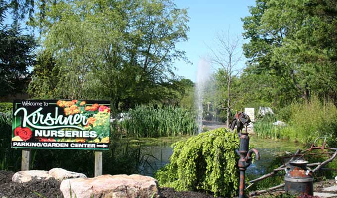 Lower entrance to garden center and nursery